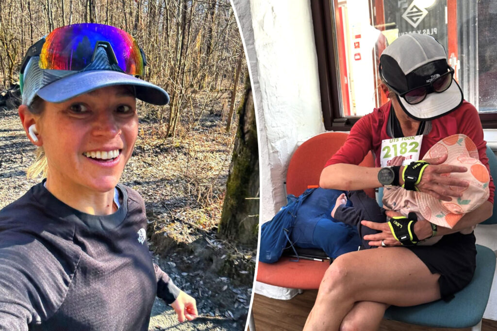 Supermom Runner states gold in the creepy marathon, even after stopping to breastfeeding three times