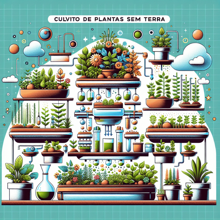 plantas no limite: cultivo de plantas sem terra