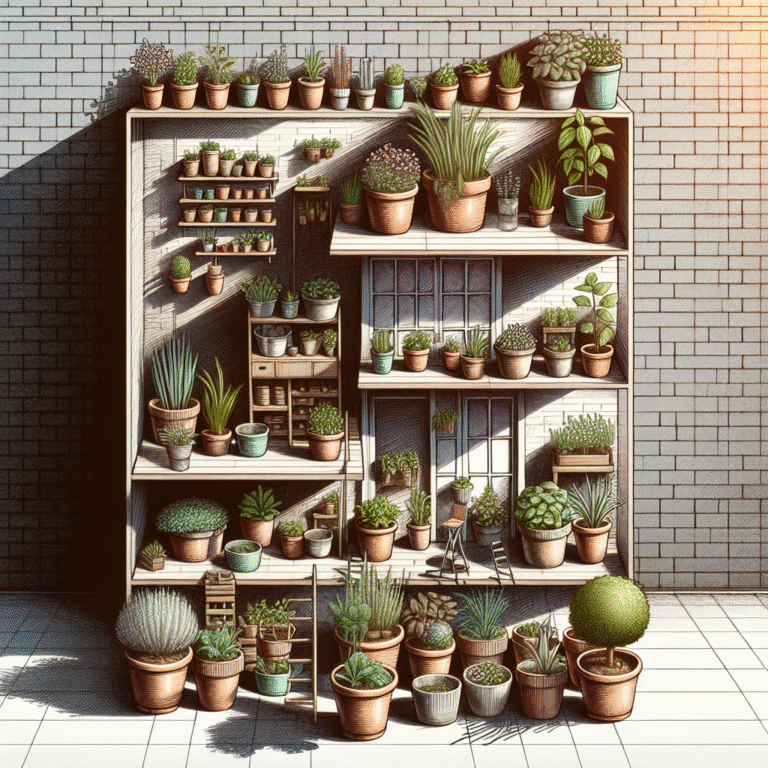 jardinagem urbana com vasos pequenos