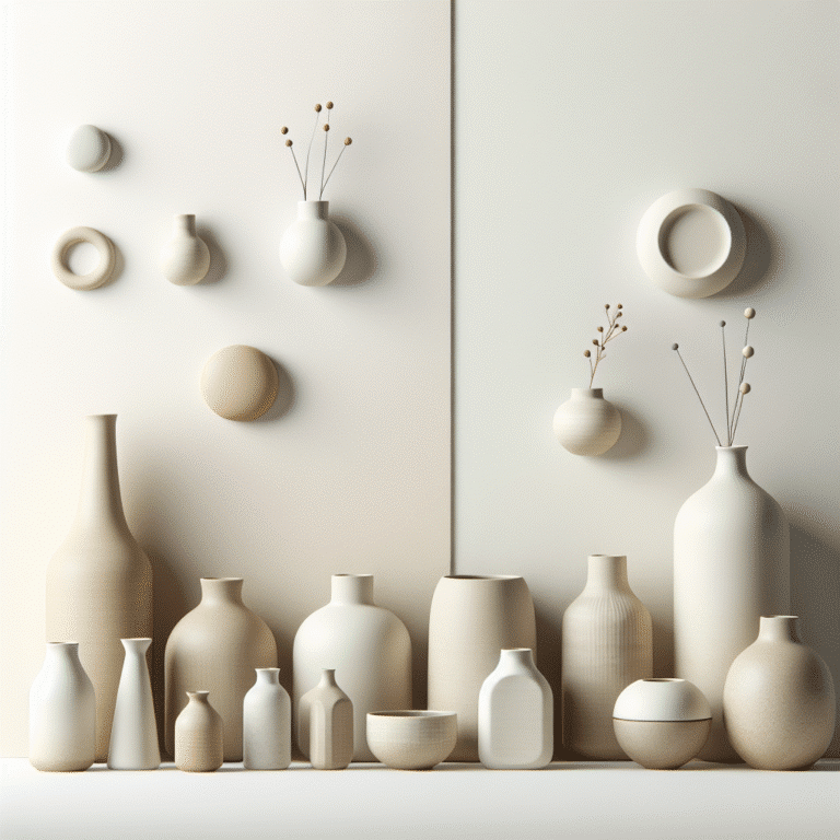 vasos pequenos para decoração minimalista