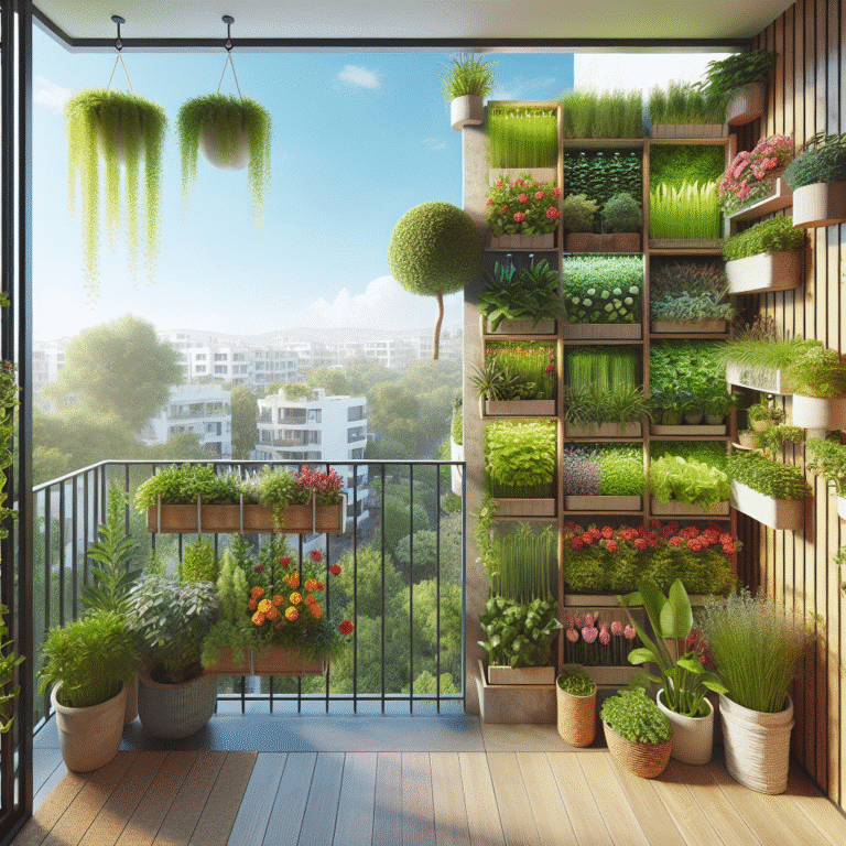 transformando sua varanda: cultivo vertical em apartamento