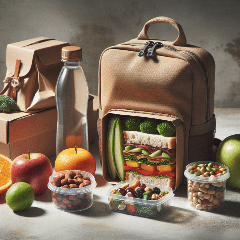 Lanche vegano para viagem ou mochila