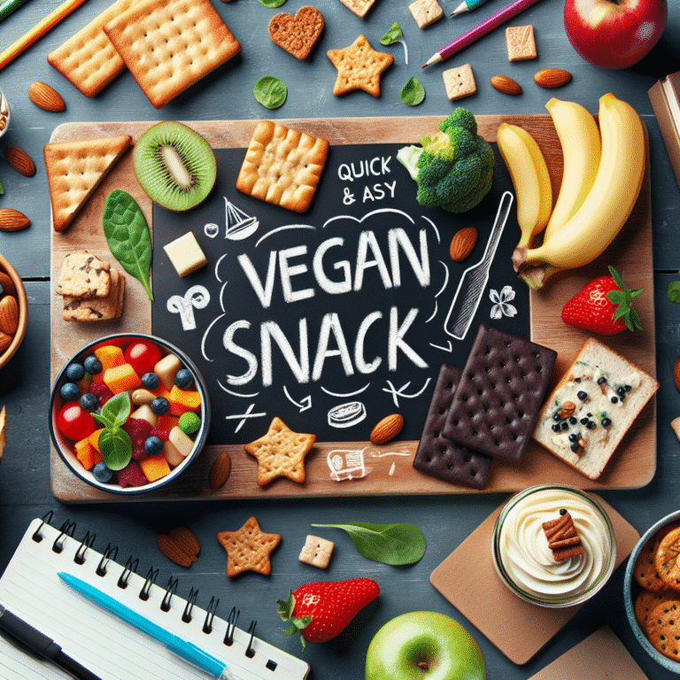 Lanches veganos rápidos para estudantes: opções práticas e saudáveis