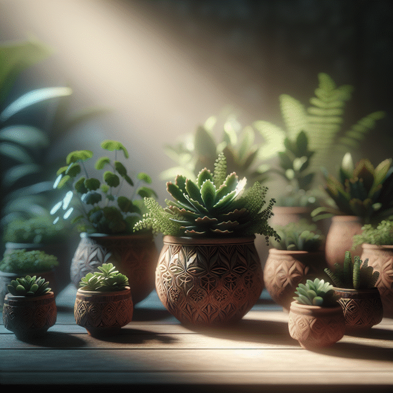 vasos pequenos para plantas de sombra