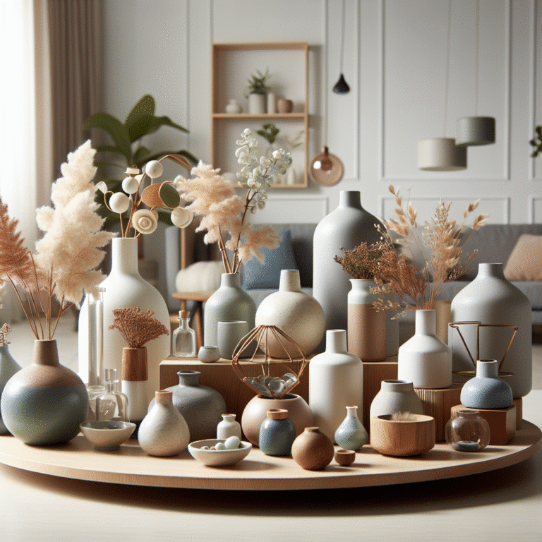 decoração com vasos pequenos em apartamento