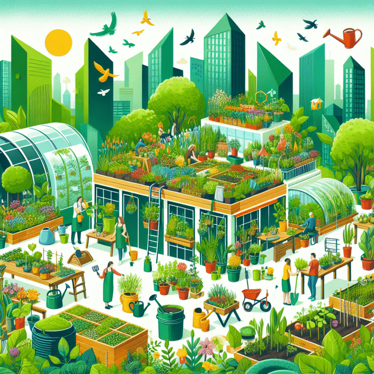 técnicas de jardinagem urbana: criando seu oásis
