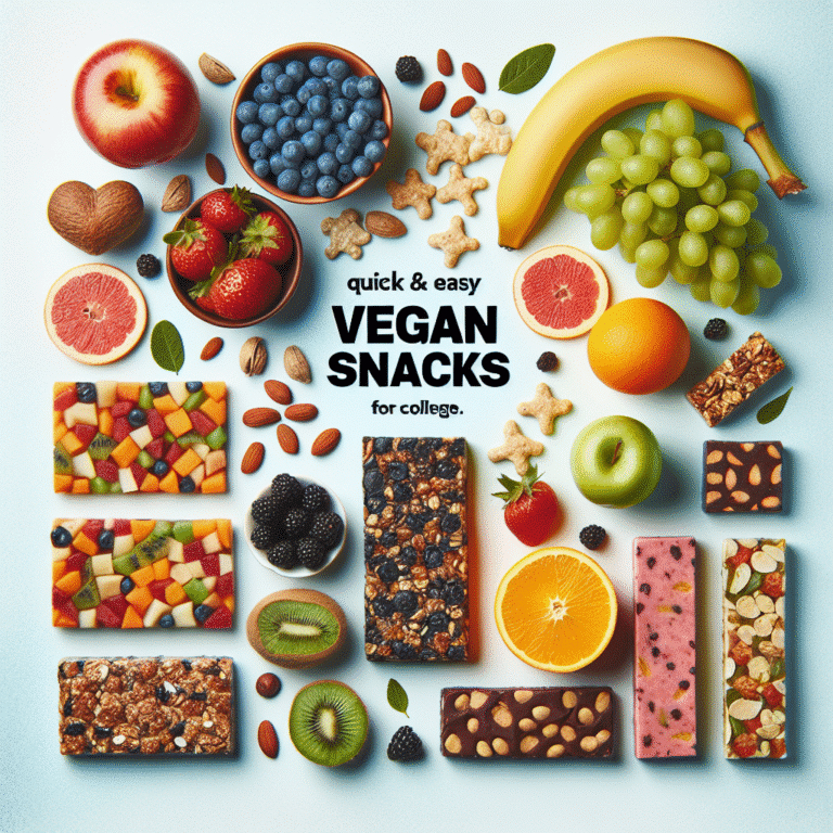 Snacks veganos fáceis e rápidos para a faculdade