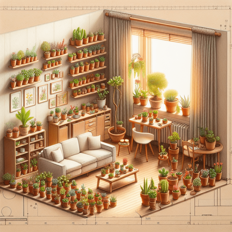 como organizar vasos pequenos no apartamento.