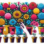 como escolher flores coloridas para vasos pequenos