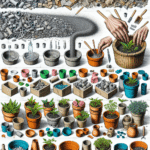 transformando materiais reciclados em vasos pequenos