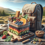 Lanche vegano para viagem ou mochila