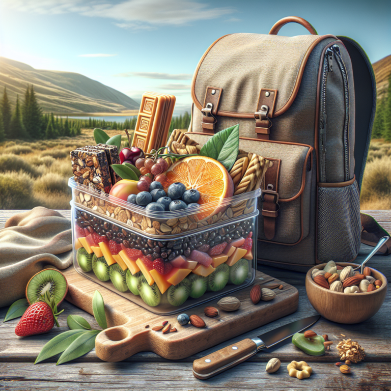 Lanche vegano para viagem ou mochila
